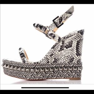 Christian Louboutin Cataclou Wedge Sz 40 New